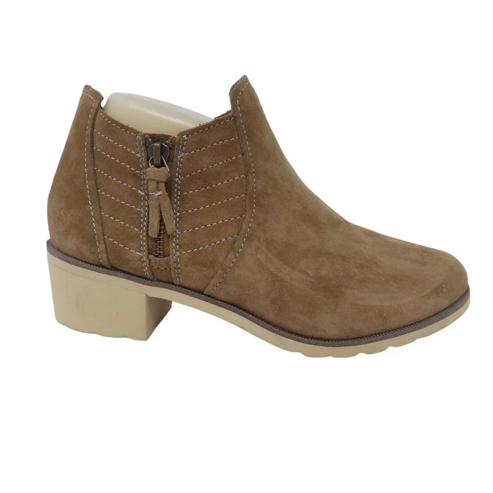 Reef‎ Voyage Low Brown Suede Comfort Ankle Boots Booties Womens 8